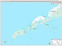 Aleutians East Borough (), Ak Wall Map Zip Code
